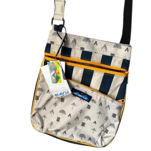 KAVU Crossbody Bag tree print  keepalong NEW rope strap adjustable keepsake - Picture 1 of 4